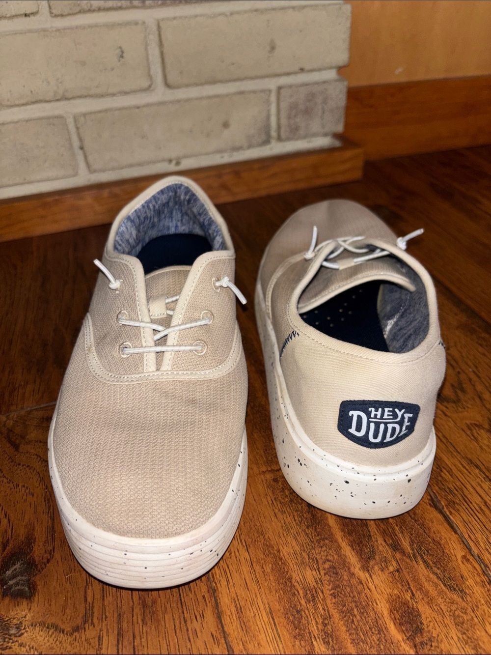 Hey Dude Sandstone Canvas Lace-Up Sneakers